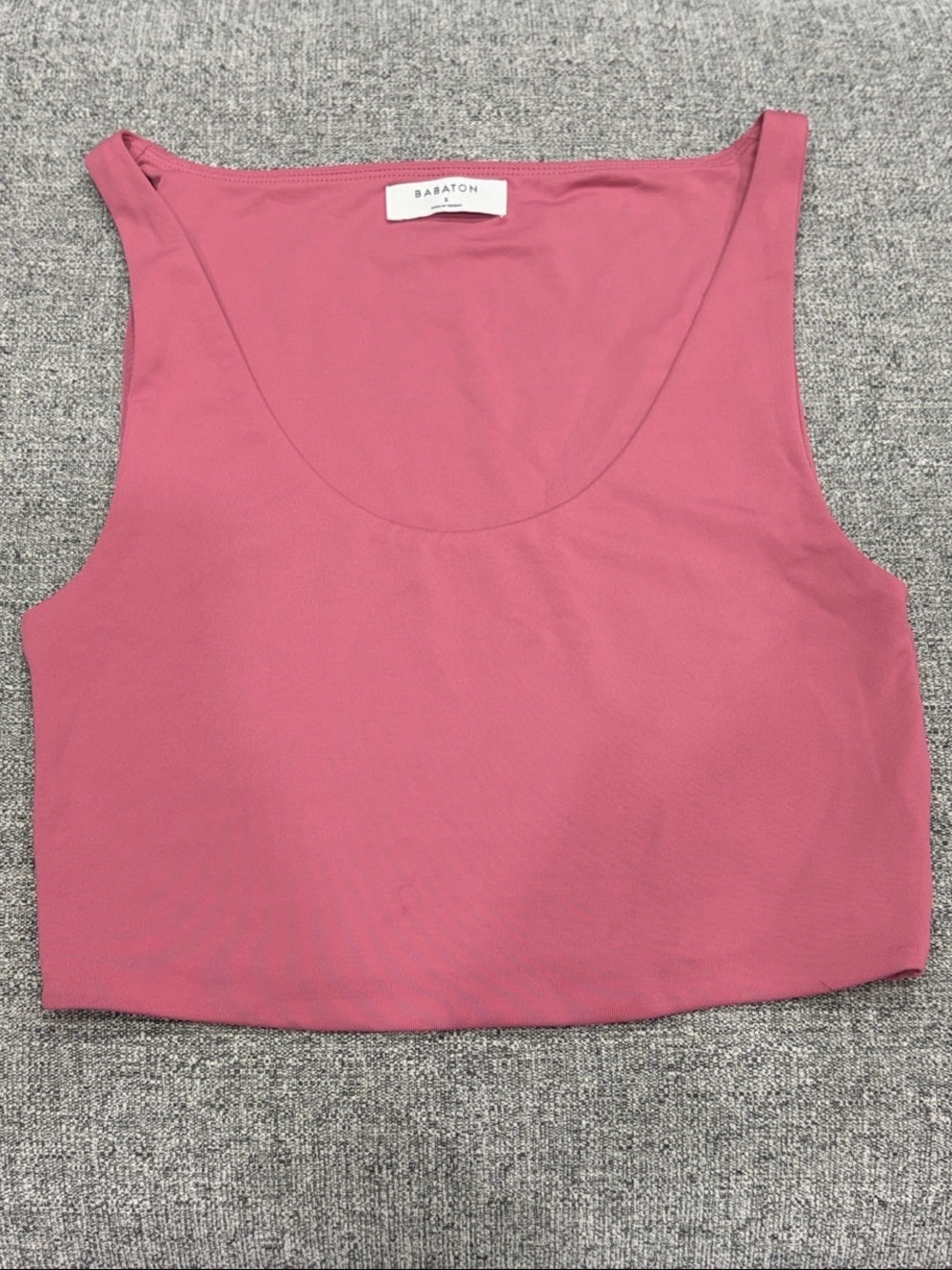 Aritzia Babaton Rose Pink Scoop-Neck Tank - Sz small contour